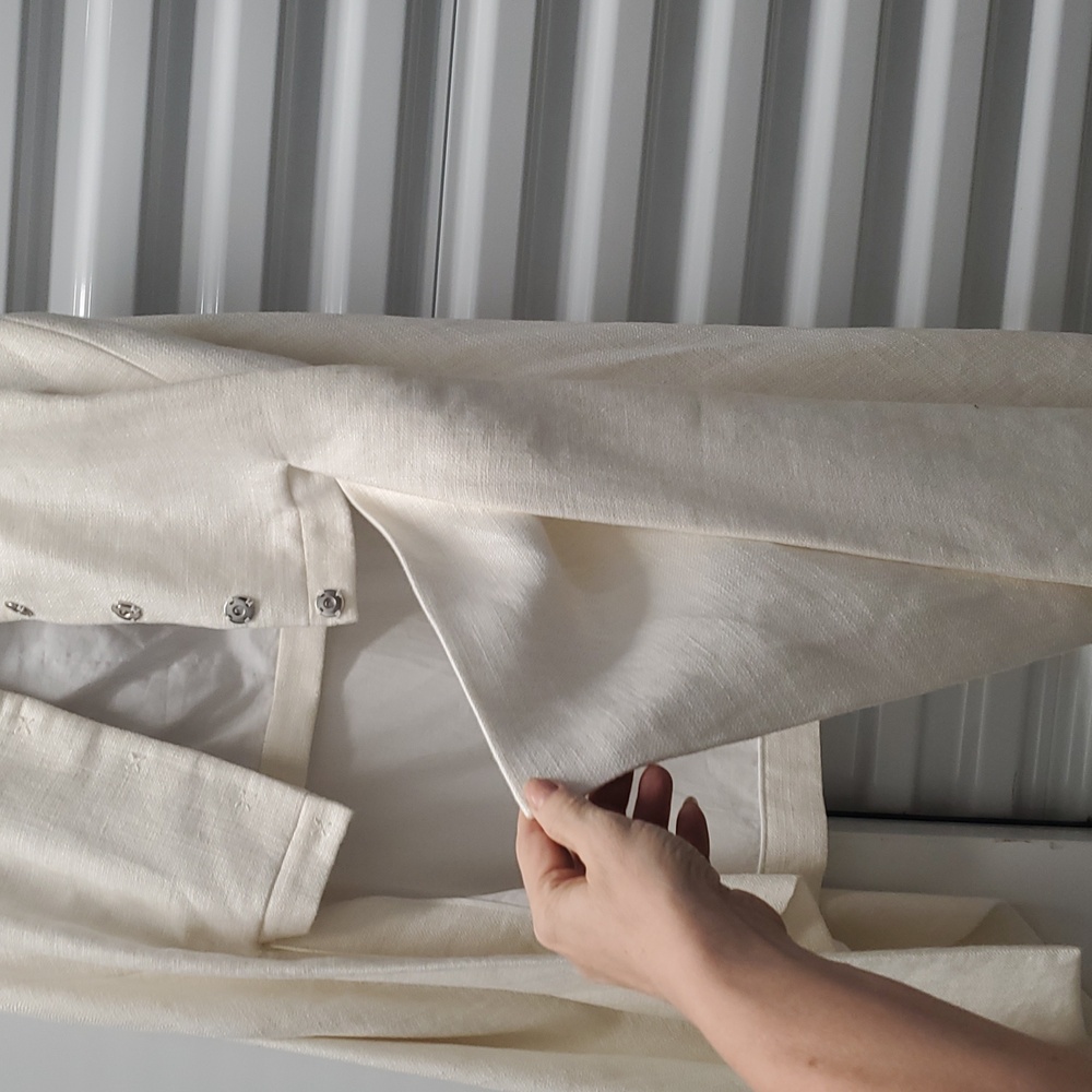 NWT $2150 Delpozo sz 40 US8 high low tie front vestcoat - Picture 9 of 10